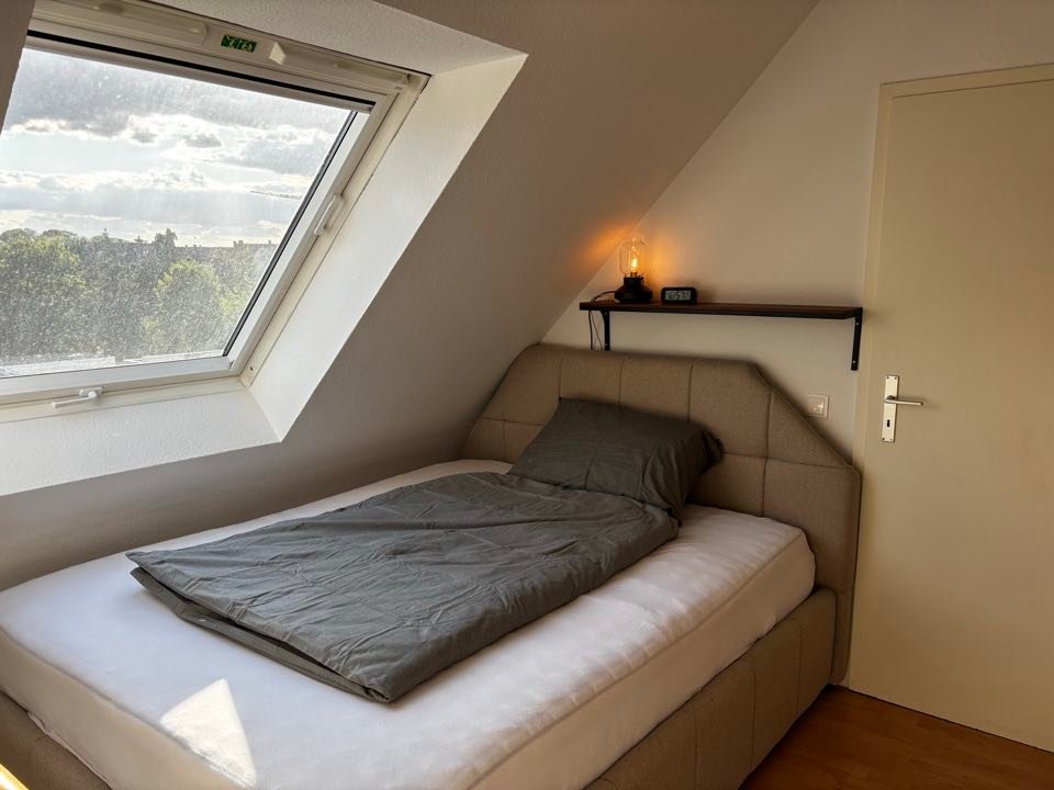 Schlafzimmer mit Ausblick